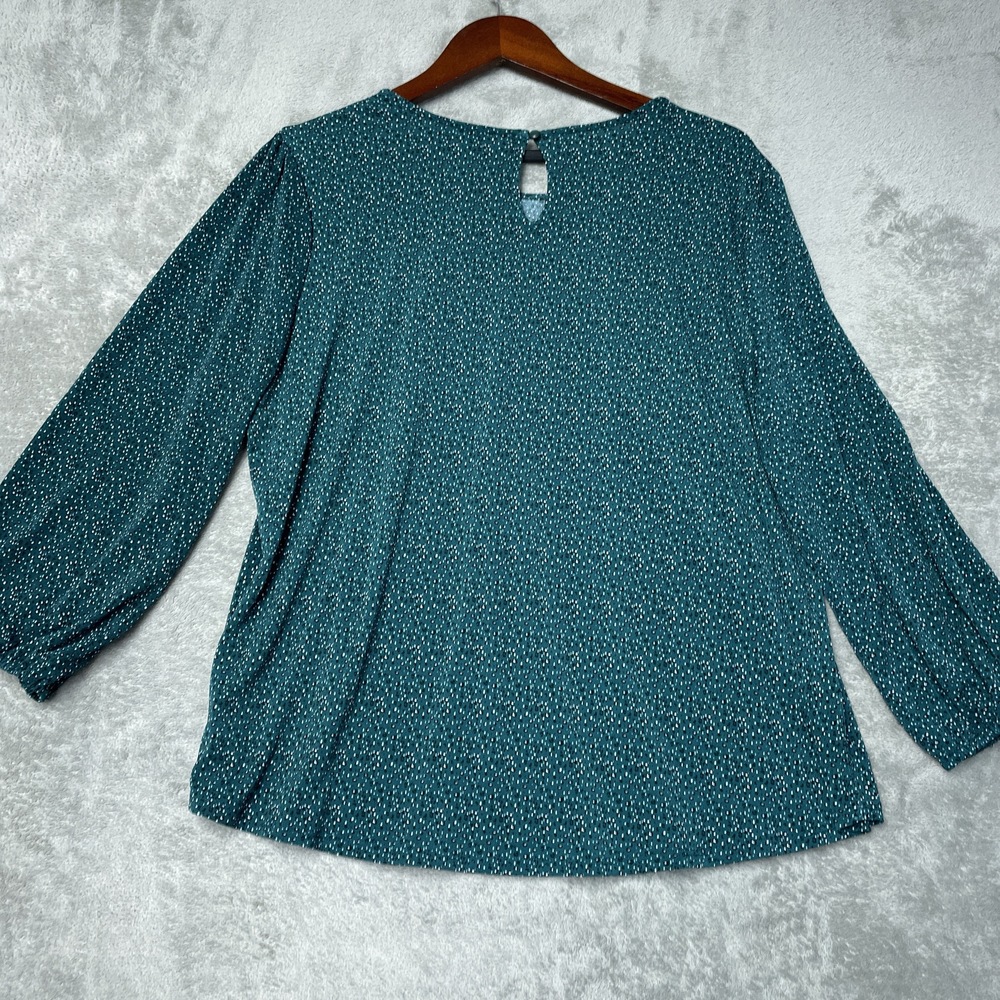 Adrianna Papell Women's XL Blouse Green H1089 - Picture 8 of 8